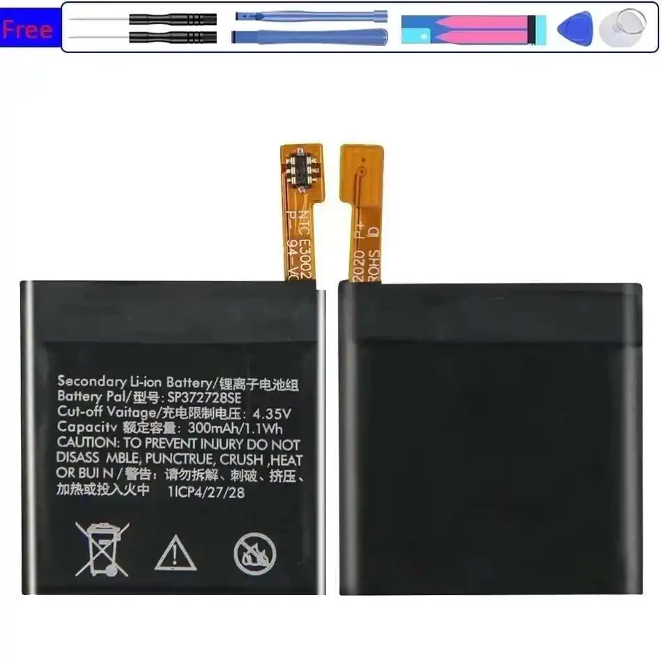 Для Ticwatch 2 2nd Ticwatch2 WE11056 SP372728SE для часов большой емкости 300 мАч, безопасный аккумулятор
Для Ticwatch 2 2nd Ticwatch2 WE11056 SP372728SE для часов большой емкости 300 мАч, безопасный аккумулятор