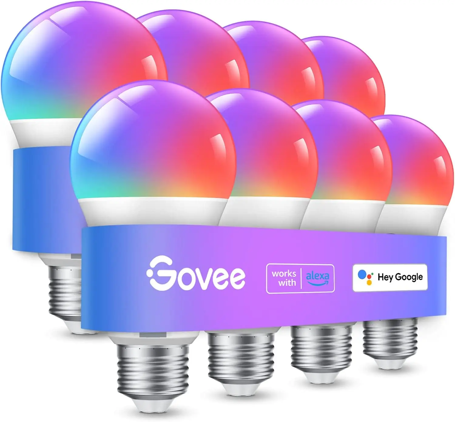 WiFi Bluetooth Color Changing Light Bulbs, Music Sync, 54 Scenes, 16M Colors, 800 Lumens, 8 Pack
WiFi Bluetooth Color Changing Light Bulbs, Music Sync, 54 Scenes, 16M Colors, 800 Lumens, 8 Pack