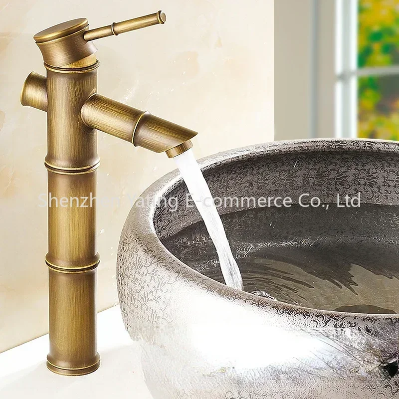 European Kitchen Outdoor Garden Faucet Grifo Lavabo Antique Brass Basin Faucet Bathroom Faucet High Bamboo Cold and Hot Water
European Kitchen Outdoor Garden Faucet Grifo Lavabo Antique Brass Basin Faucet Bathroom Faucet High Bamboo Cold and Hot Water