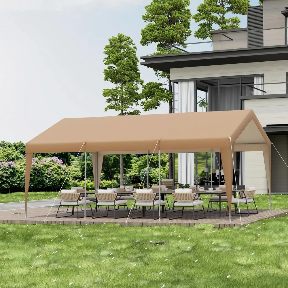 10x20 футов Carport, сверхмощная автомобильная палатка с полиэтиленовым навесом 180 г, 8 прочными ножками из оцинкованной стали, шариковые банджи, портативный гараж
10x20 футов Carport, сверхмощная автомобильная палатка с полиэтиленовым навесом 180 г, 8 прочными ножками из оцинкованной стали, шариковые банджи, портативный гараж