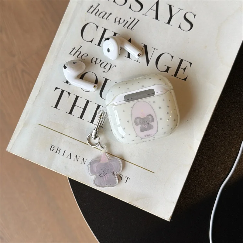 Kawaii Elephant earphone Case with Charm for Airpods 1 2 3 4 Pro Pro2 Pro3 Earphones IMD Shockproof Cover
Kawaii Elephant earphone Case with Charm for Airpods 1 2 3 4 Pro Pro2 Pro3 Earphones IMD Shockproof Cover