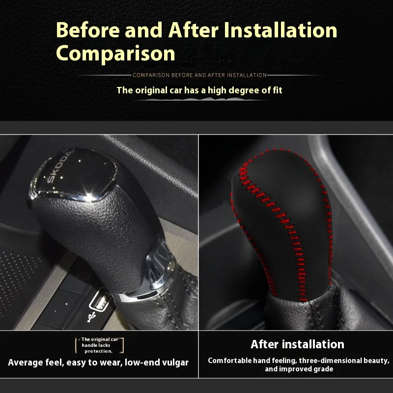 Leather Car Gear Head Shift Knob Cover Fit for Skoda Octavia Yeti rapid spaceback fabia superb Gear Shift Collars Accessories
Leather Car Gear Head Shift Knob Cover Fit for Skoda Octavia Yeti rapid spaceback fabia superb Gear Shift Collars Accessories