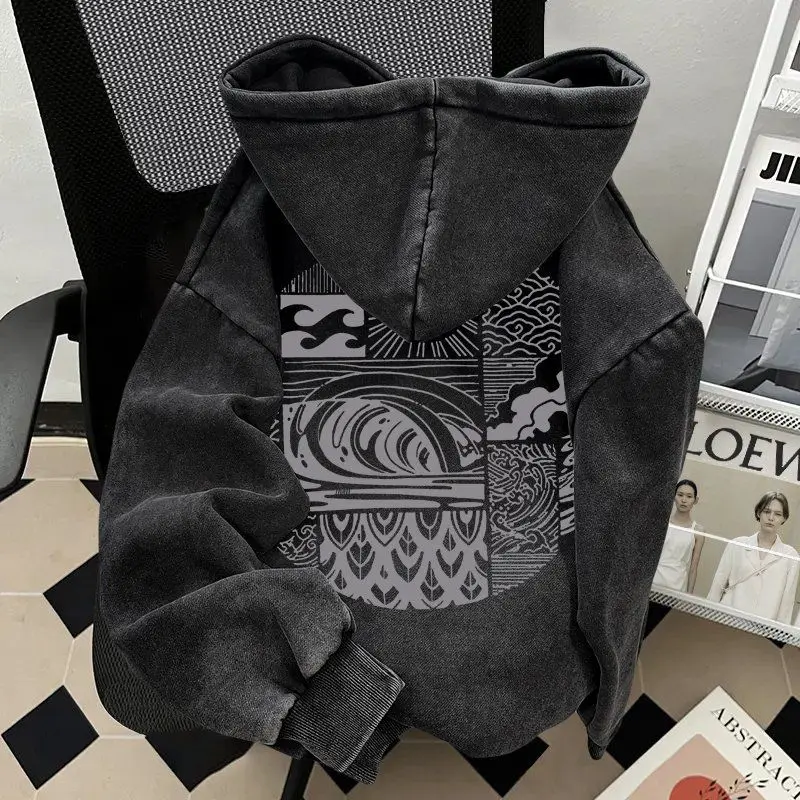 Waed Vintage Hoodie Sweatirt Thiened Fce Men's Autumn Winter Casual Streetwear Comfortable Breathable Anti-Wrinkle
Waed Vintage Hoodie Sweatirt Thiened Fce Men's Autumn Winter Casual Streetwear Comfortable Breathable Anti-Wrinkle