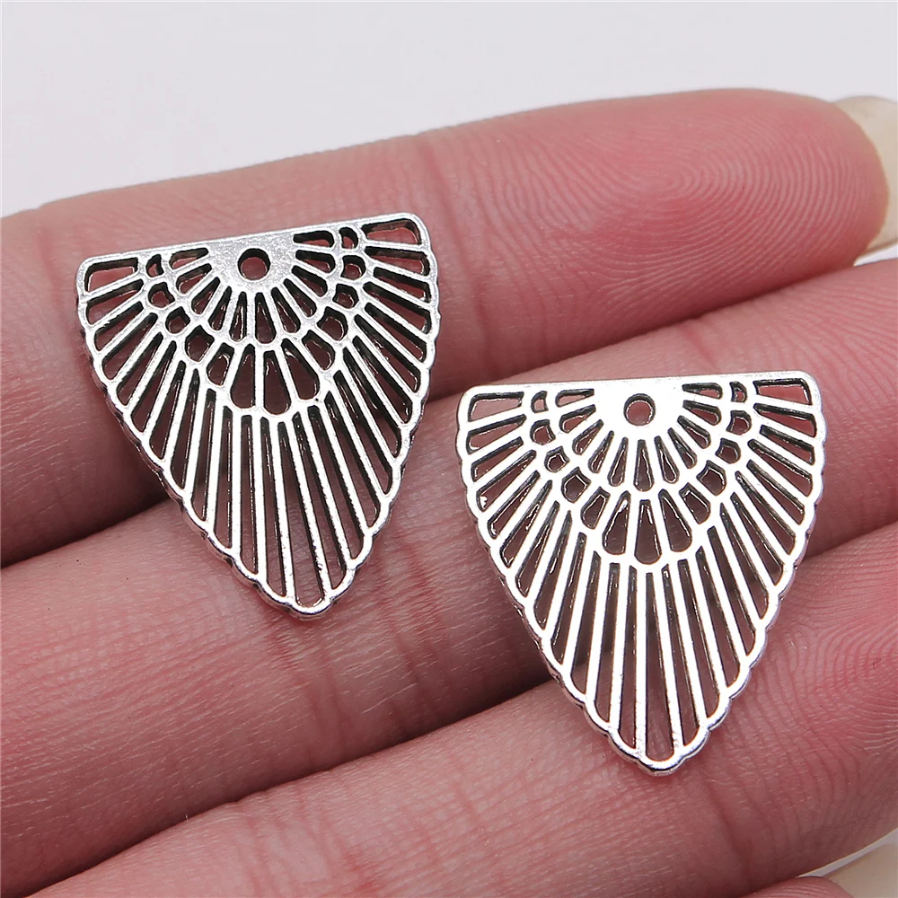 120pcs Jewelry Findings Handmade Craft Hollow Earrings Pendant Charms Wholesale Antique Silver Color 21x22mm
120pcs Jewelry Findings Handmade Craft Hollow Earrings Pendant Charms Wholesale Antique Silver Color 21x22mm
