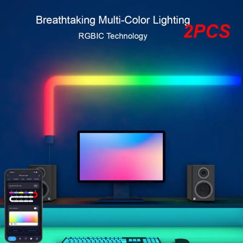2PCS Smart Wall Light RGB Light Bar BT/WIFIAPP Control Music Sync Night Light TV Bedroom Game Room Bar Decoration
2PCS Smart Wall Light RGB Light Bar BT/WIFIAPP Control Music Sync Night Light TV Bedroom Game Room Bar Decoration