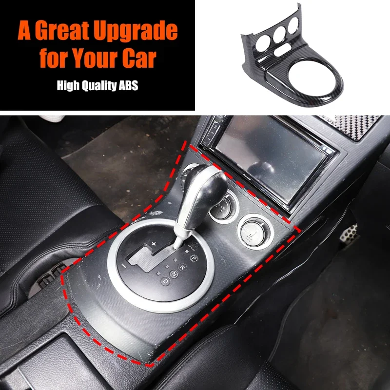 ABS Carbon Fiber For Nissan 350Z 2003-2006 Car central control gear panel frame decoration sticker car interior accessories
ABS Carbon Fiber For Nissan 350Z 2003-2006 Car central control gear panel frame decoration sticker car interior accessories