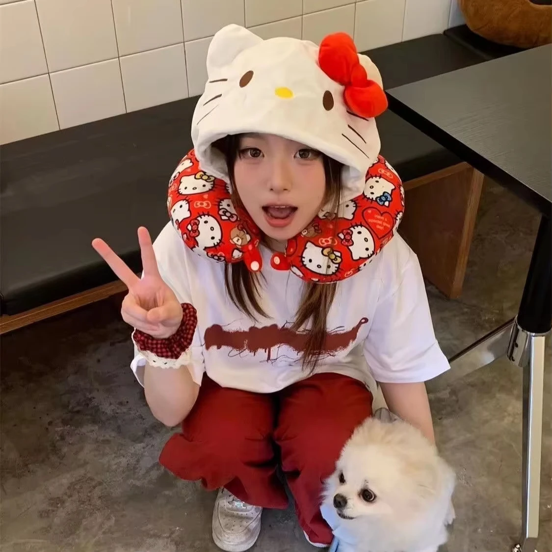 Anime Hello Kitty U Shaped Neck Pillow Kt Cat Soft Travel Pillow for Airplane Car Office Nap Plush Support Cushion Birthday Gift
Anime Hello Kitty U Shaped Neck Pillow Kt Cat Soft Travel Pillow for Airplane Car Office Nap Plush Support Cushion Birthday Gift