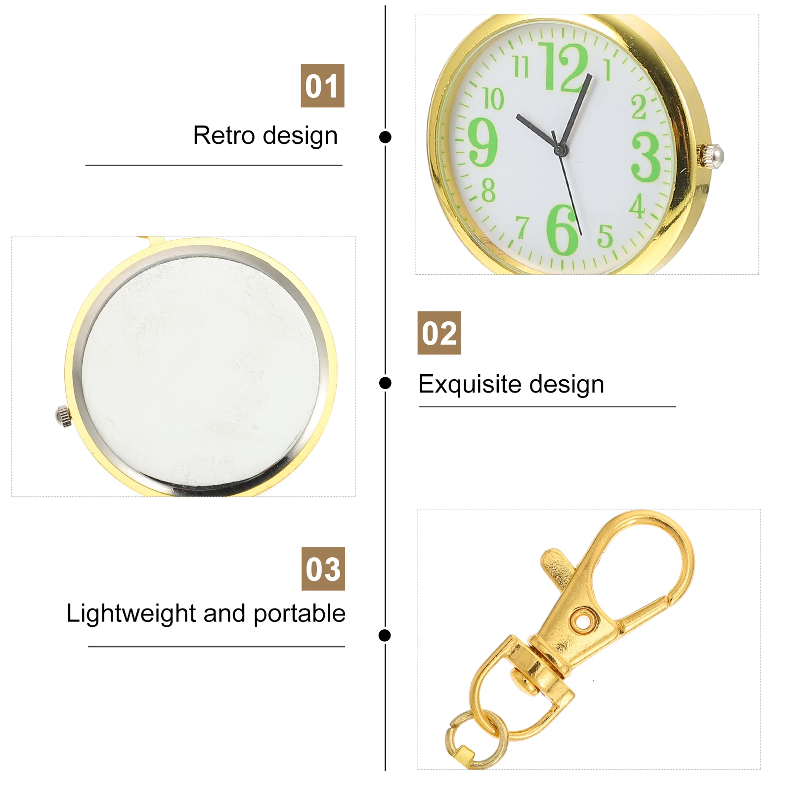 Pocket Watch for Kids Elderly Digital Medical Nurses Alloy Portable Keychain Design Wall Clock Timepiece Retro Style
Pocket Watch for Kids Elderly Digital Medical Nurses Alloy Portable Keychain Design Wall Clock Timepiece Retro Style