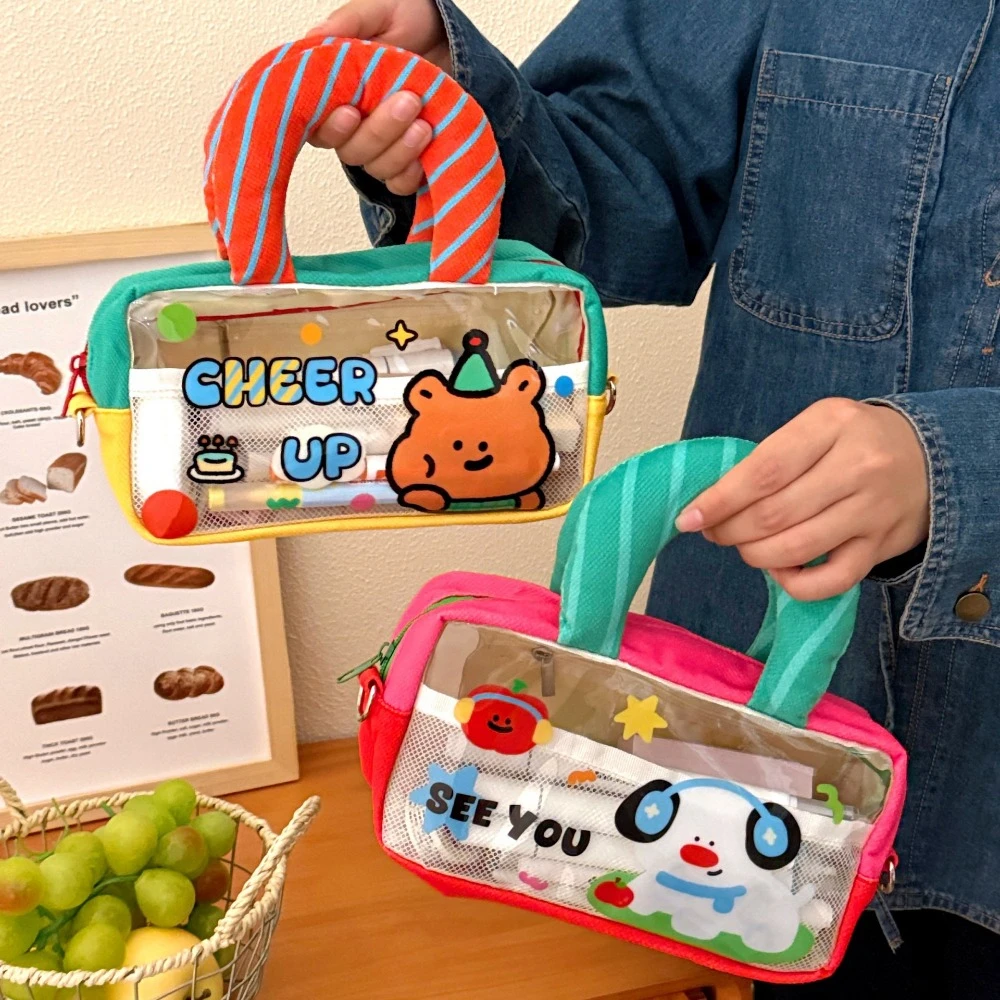 Cartoon Y2K Cartoon Stationery Bag Desktop Storage Large Capacity Korean PVC Pencil Case Aesthetic Cosmetics Card Pen
Cartoon Y2K Cartoon Stationery Bag Desktop Storage Large Capacity Korean PVC Pencil Case Aesthetic Cosmetics Card Pen