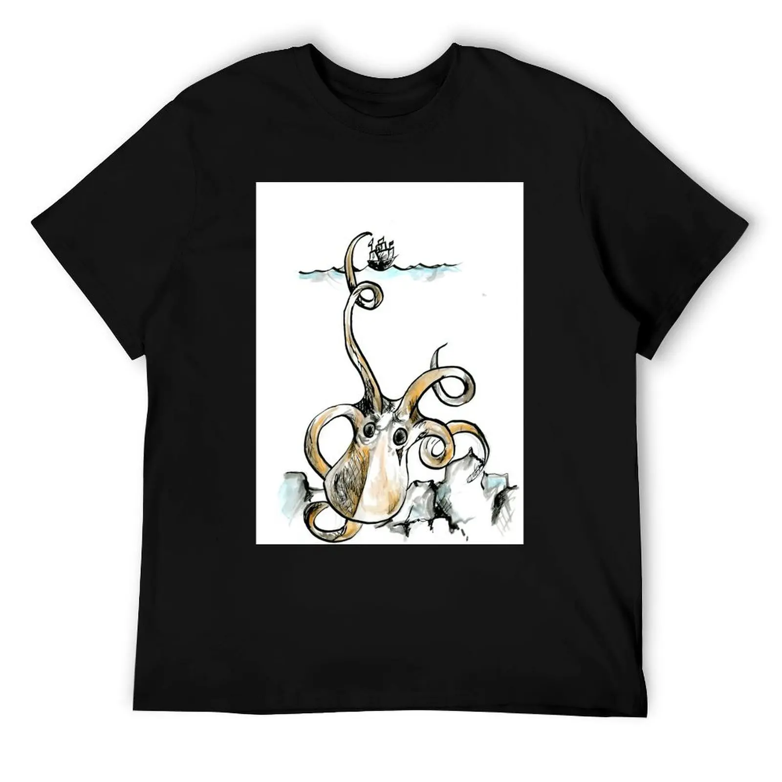 Kraken T-Shirt man t shirts cotton anime tshirt T-Shirt
Kraken T-Shirt man t shirts cotton anime tshirt T-Shirt