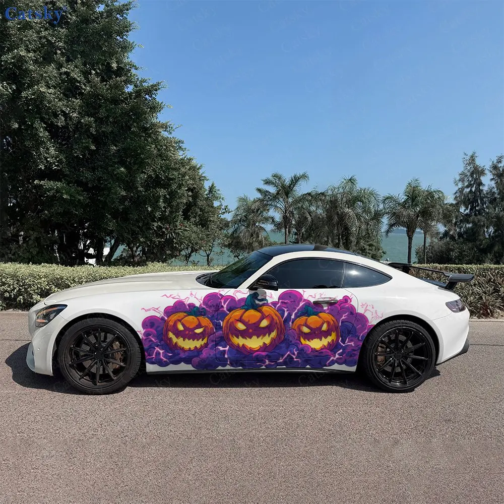 2pcs Evil Pumpkin Pattern Stickers Car Body Door Side Two Fashionable Stickers Two Decorations Car Vinyl Wraps
2pcs Evil Pumpkin Pattern Stickers Car Body Door Side Two Fashionable Stickers Two Decorations Car Vinyl Wraps