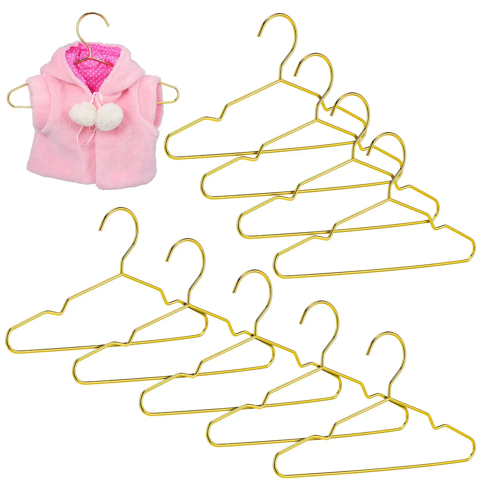 10 Pcs Hanger Golden Mini Dog Apparel Hangers Dog Clothes Hangers Compact Space Saving Small Drying Rack Closet Storage
10 Pcs Hanger Golden Mini Dog Apparel Hangers Dog Clothes Hangers Compact Space Saving Small Drying Rack Closet Storage