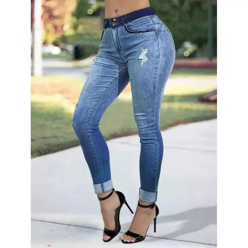 Women's jeans, fashionable casual slim-fit tight pants that make you look slimmer, skinny jeans, suitable for all seasons
Women's jeans, fashionable casual slim-fit tight pants that make you look slimmer, skinny jeans, suitable for all seasons