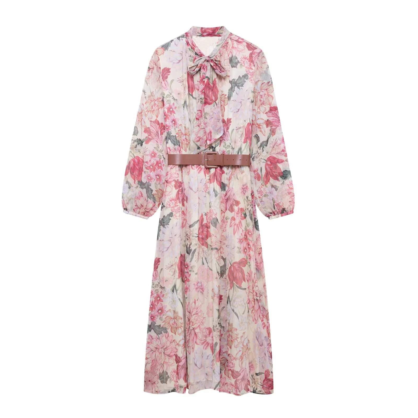 UNIZERA women's fashionable dress with waistband and floral print temperament spring new style dress
UNIZERA women's fashionable dress with waistband and floral print temperament spring new style dress