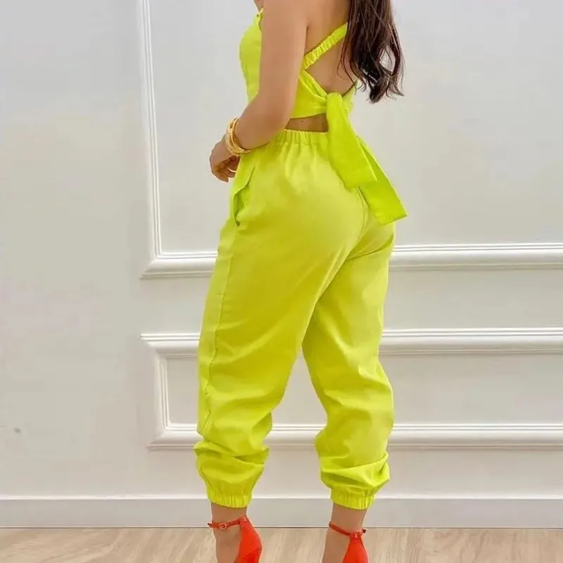 Spring/Summer 2023 Fashion Strap Print Jumpsuit Feminino Open Back Lace Up Jumpsuit Mono Elegante Mujer Woman Rompers Bodysuit
Spring/Summer 2023 Fashion Strap Print Jumpsuit Feminino Open Back Lace Up Jumpsuit Mono Elegante Mujer Woman Rompers Bodysuit