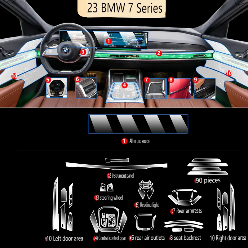 Tpu Transparent Film for 23 BMW 7 Series 740 735 Car Interior Sticker Console Dashboard Screen Protection Film Car Accessories
Tpu Transparent Film for 23 BMW 7 Series 740 735 Car Interior Sticker Console Dashboard Screen Protection Film Car Accessories