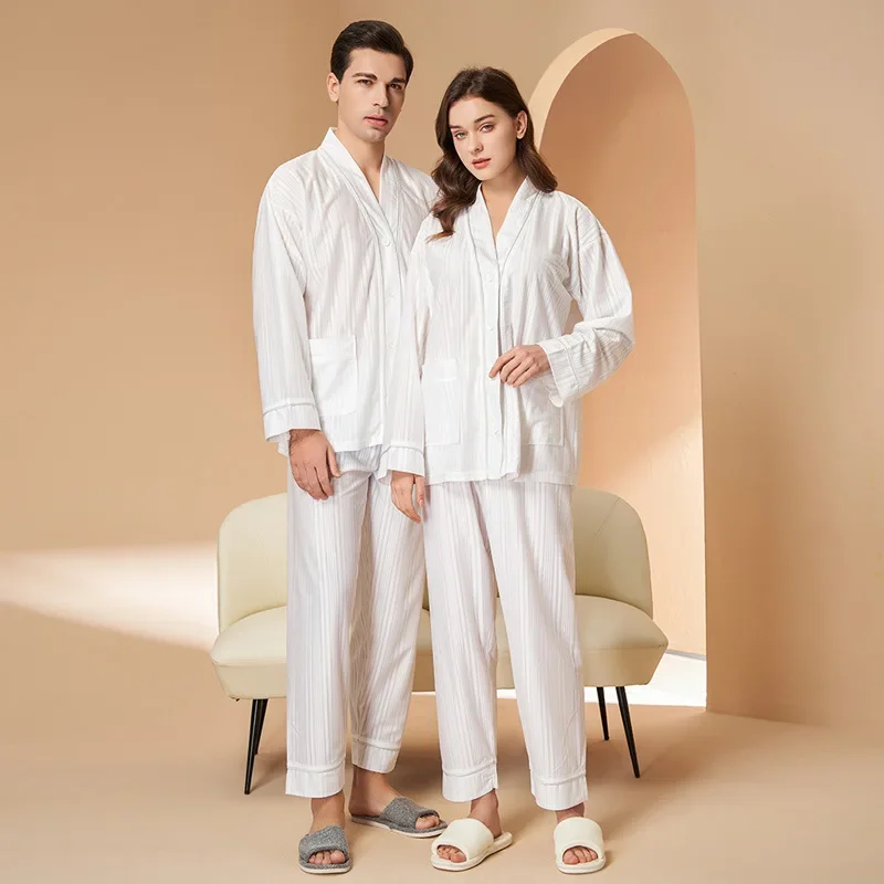 2025 Beautiful striped sleepwear women's summer new long sleeved thin style moisture absorbing and breathable outerwear set
2025 Beautiful striped sleepwear women's summer new long sleeved thin style moisture absorbing and breathable outerwear set