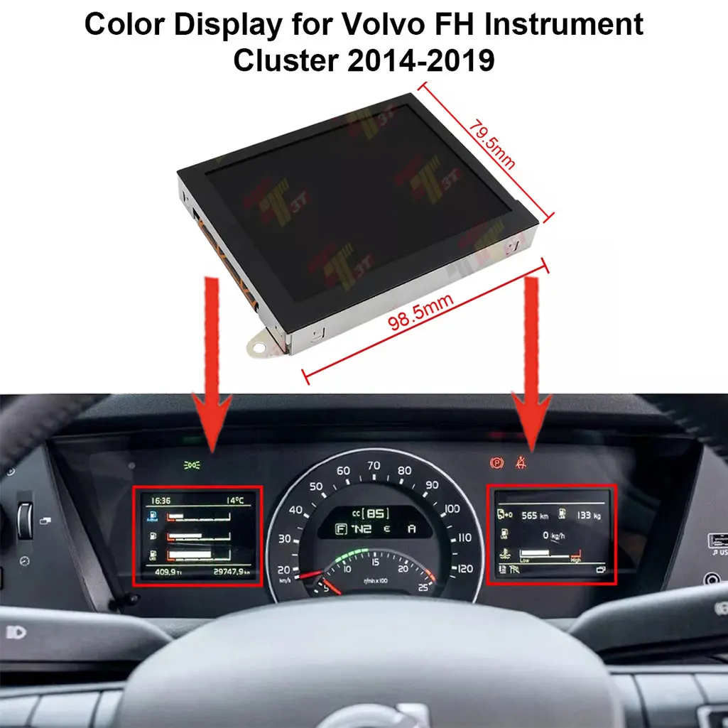 Dashboard Color Display for Volvo FH4 FM FMX Euro 5 & 6 Instrument Cluster 2014-2019 
Dashboard Color Display for Volvo FH4 FM FMX Euro 5 & 6 Instrument Cluster 2014-2019
