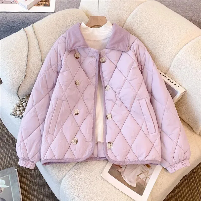 Xiaoxiangfeng Women's Purple Jacket Eiderdown Warm Cotton Padded Coat Short Jacket 2025 Winter New Female Small Cotton Overcoat
Xiaoxiangfeng Women's Purple Jacket Eiderdown Warm Cotton Padded Coat Short Jacket 2025 Winter New Female Small Cotton Overcoat