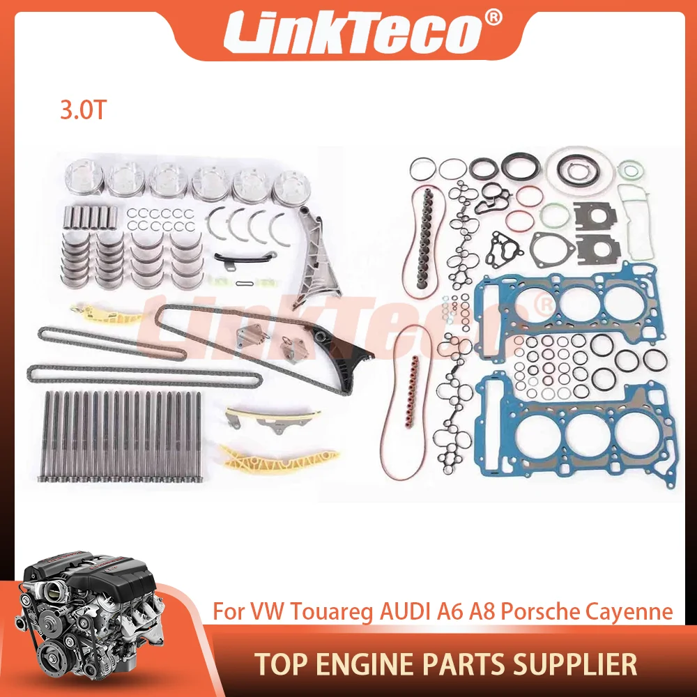 Engine Rebuilt Kit Head Gasket Bolts Timing Kit Piston Bearing Fit 3.0 L T For VW Touareg AUDI A6 A8 Q7 S4 S5 Bentley Porsche
Engine Rebuilt Kit Head Gasket Bolts Timing Kit Piston Bearing Fit 3.0 L T For VW Touareg AUDI A6 A8 Q7 S4 S5 Bentley Porsche