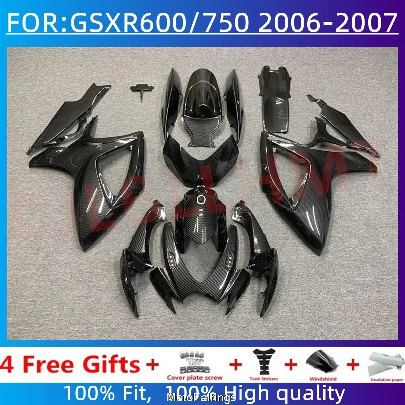 Комплект обвесов для мотоцикла, подходит для GSXR600 750 06 07 GSX-R750 K6 2006 2007, полный комплект обвесов из АБС-пластика, отделка под карбон
Комплект обвесов для мотоцикла, подходит для GSXR600 750 06 07 GSX-R750 K6 2006 2007, полный комплект обвесов из АБС-пластика, отделка под карбон