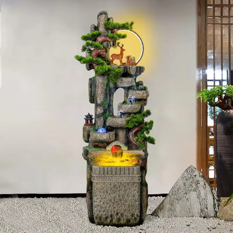 New Chinese-style Water-making Ornaments Circulating Water Floor-to-floor Living Room Waterscape Decoration
New Chinese-style Water-making Ornaments Circulating Water Floor-to-floor Living Room Waterscape Decoration