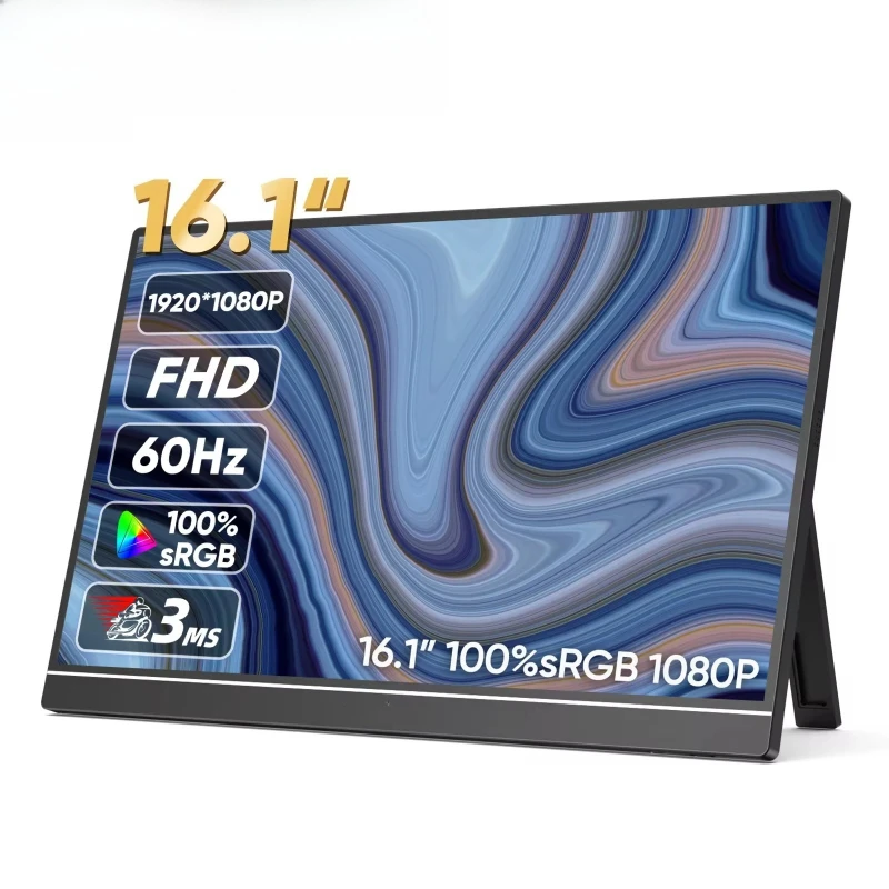 16.1'' 100% sRGB AFHD1080P IPS Screen Second Monitor External Screen for MAC Laptop PC Xbox/PS/Switch,Z1C
16.1'' 100% sRGB AFHD1080P IPS Screen Second Monitor External Screen for MAC Laptop PC Xbox/PS/Switch,Z1C