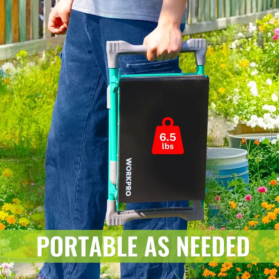 Садовый голень и сиденье, 10-широкий сверхмощный складной садовый табурет с 2 сумками для инструментов, подушечка из пенопласта NBR усилителя EVA, Outdoor Porta
Садовый голень и сиденье, 10-широкий сверхмощный складной садовый табурет с 2 сумками для инструментов, подушечка из пенопласта NBR усилителя EVA, Outdoor Porta