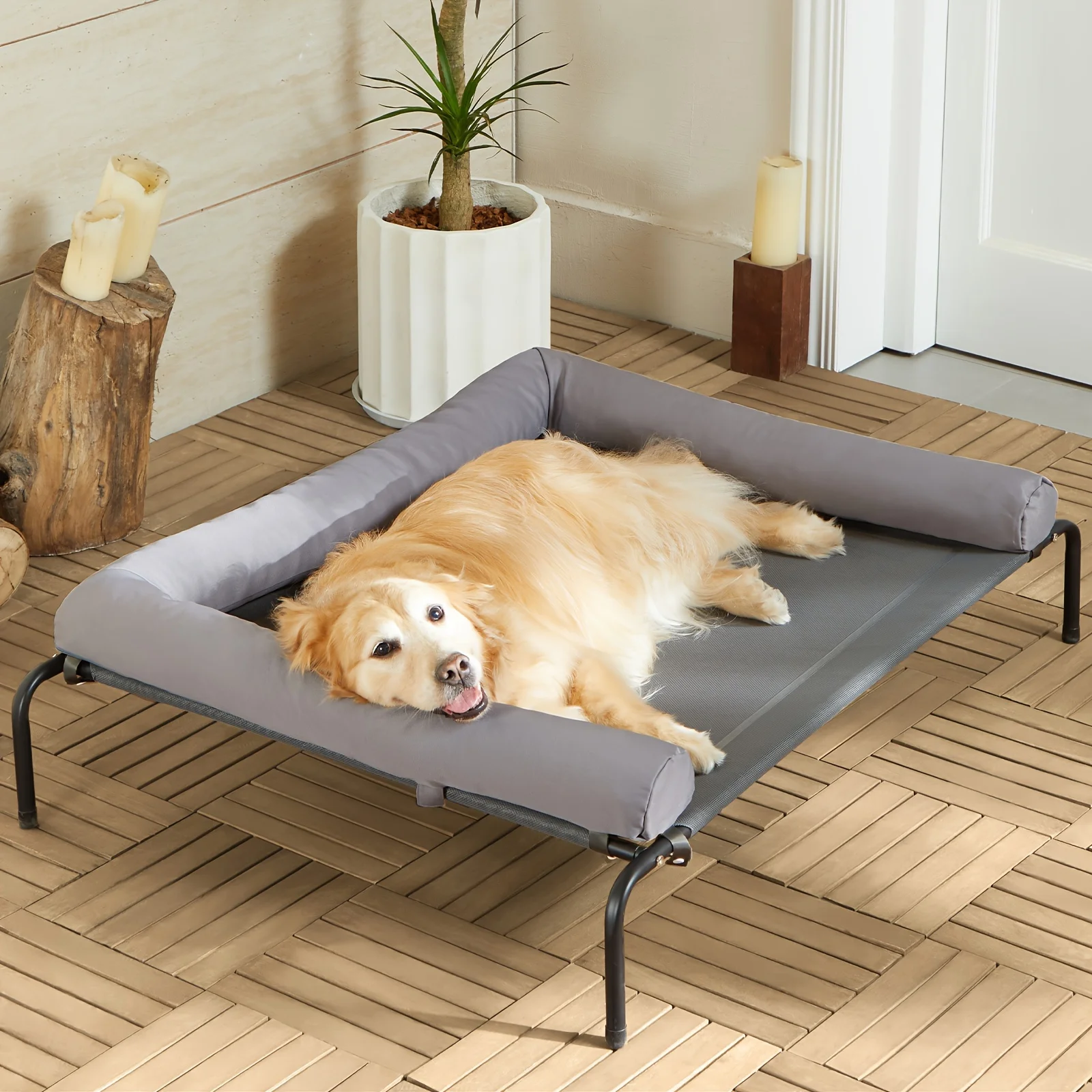 Spacious Raised Cooling Bed for Dogs, Elevated Cots for Big Dogs, Outdoor Sleeping Solution for Large Breeds, Chew-Resistant Por
Spacious Raised Cooling Bed for Dogs, Elevated Cots for Big Dogs, Outdoor Sleeping Solution for Large Breeds, Chew-Resistant Por