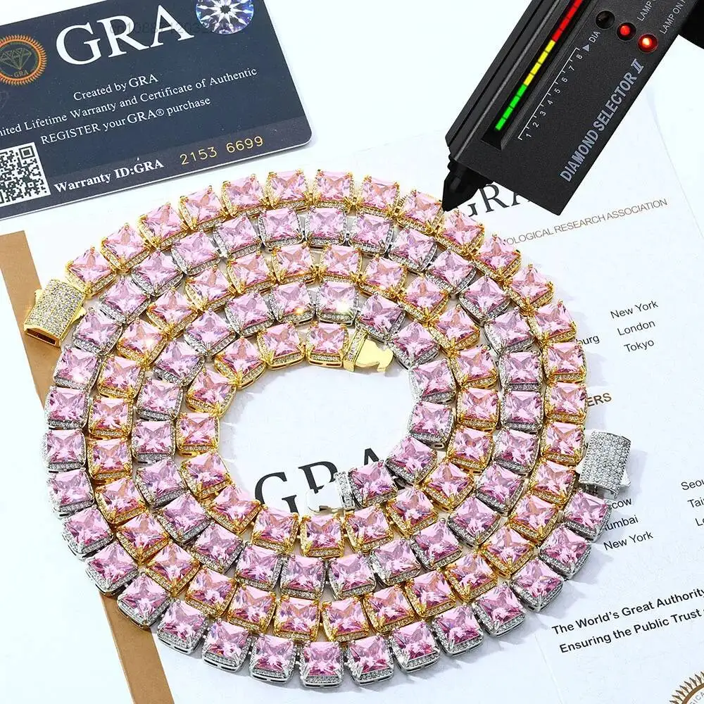 Gra Certified Cluster Moissanite Tennis Necklace Hot Selling Yellow Gold 925 Sterling Silver Diamond Tennis Chain Jewelry
Gra Certified Cluster Moissanite Tennis Necklace Hot Selling Yellow Gold 925 Sterling Silver Diamond Tennis Chain Jewelry