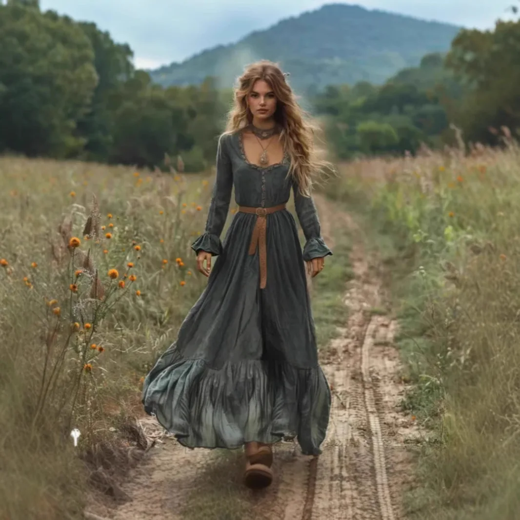 Vintage Bohemian Idyllic Leaky Back Waist Dress
Vintage Bohemian Idyllic Leaky Back Waist Dress