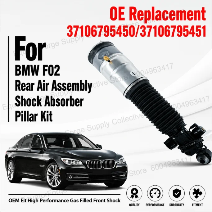 Direct Fit High Stability Air Suspension Pillar Kit Rear Shock Absorber for BMW F02 - Replaces OE 37106795450 / 37106795451
Direct Fit High Stability Air Suspension Pillar Kit Rear Shock Absorber for BMW F02 - Replaces OE 37106795450 / 37106795451