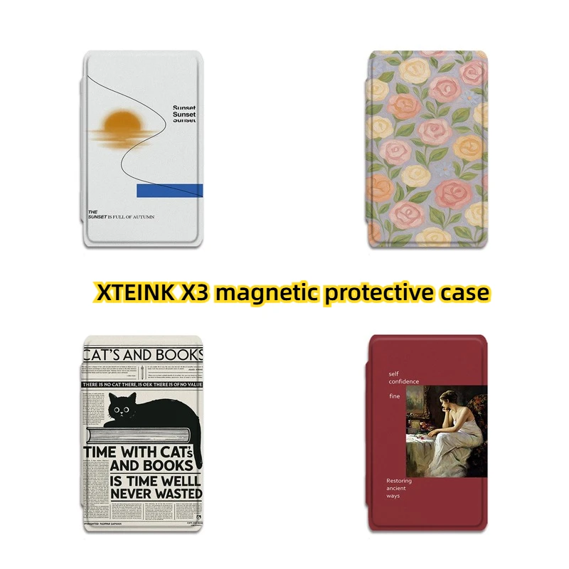 Compatible with XTEINK X3 Magnetic Protective Cover Flip Shell Shockproof Full-Wrap Simple Pattern E-Ink Reader Accessories
Compatible with XTEINK X3 Magnetic Protective Cover Flip Shell Shockproof Full-Wrap Simple Pattern E-Ink Reader Accessories