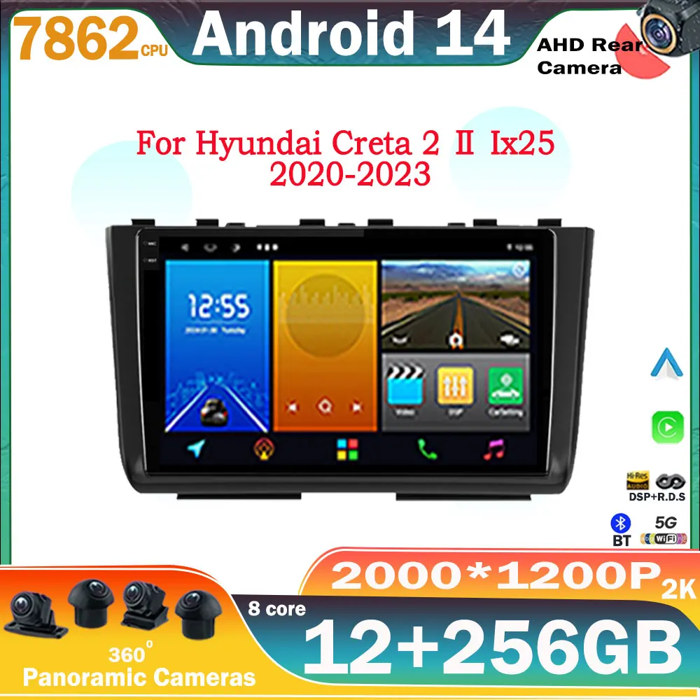 Android14 Car Radio For Hyundai Creta 2 Ⅱ Ix25 2020-2023 Multimedia Video Player Navigaion GPS 2Din 4G DVD Stereo Head Unit 10"
Android14 Car Radio For Hyundai Creta 2 Ⅱ Ix25 2020-2023 Multimedia Video Player Navigaion GPS 2Din 4G DVD Stereo Head Unit 10"
