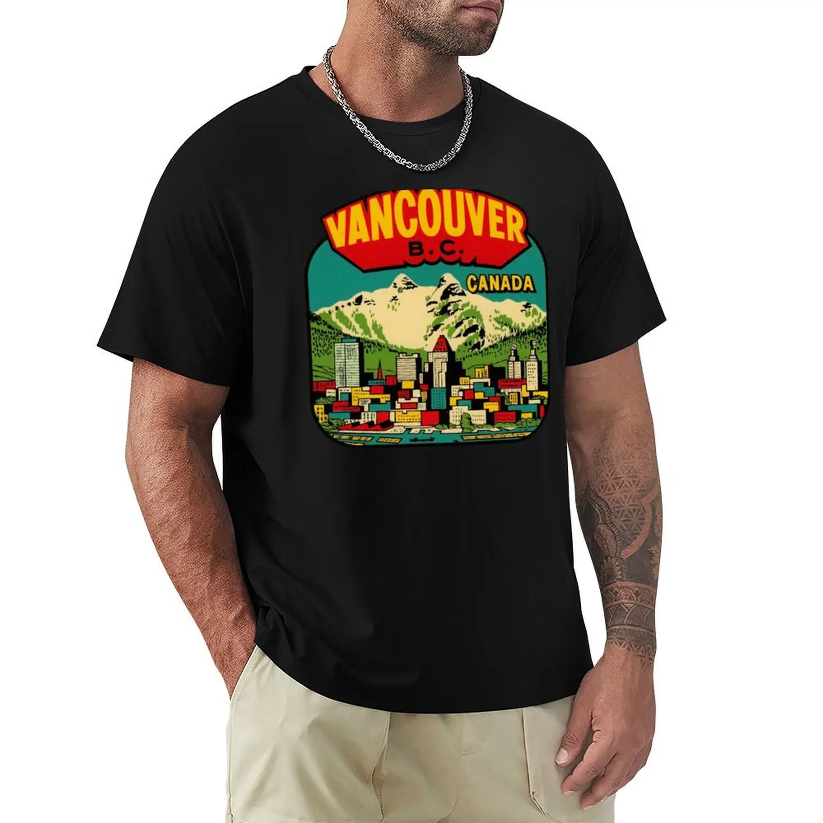 Downtown Vancouver BC Vintage Travel Decal T-Shirt Short sleeve tee hippie clothes man t shirt mens clothes
Downtown Vancouver BC Vintage Travel Decal T-Shirt Short sleeve tee hippie clothes man t shirt mens clothes