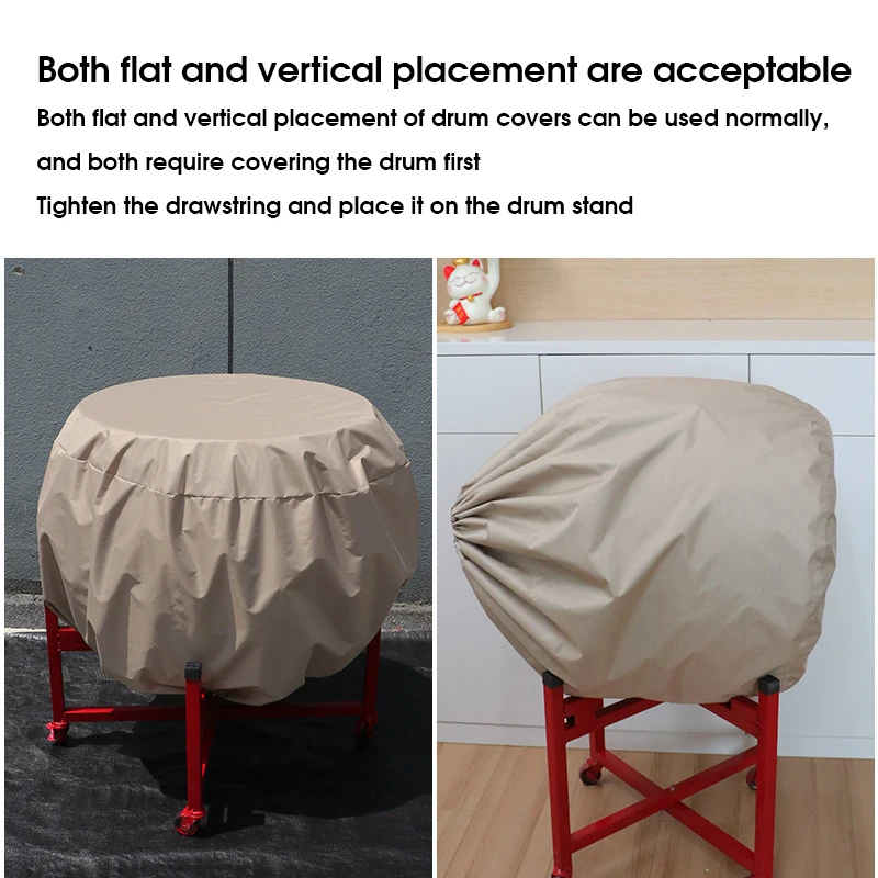 Drum Cover Dustproof Moisture-Proof Waterproof Oxford Cloth Cover for Dragon Drum Rhythm Drum Gong and Drum Protective
Drum Cover Dustproof Moisture-Proof Waterproof Oxford Cloth Cover for Dragon Drum Rhythm Drum Gong and Drum Protective