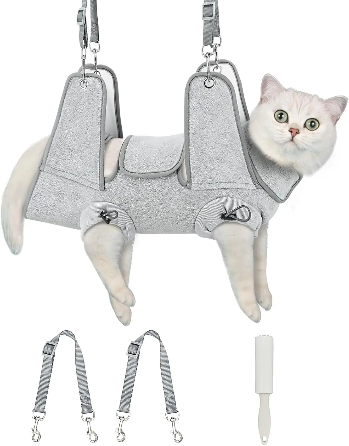 Cat Grooming Hammock, Self-Adherent Cat Nail C Hammock, Anti-Escape Wrap For Cutting Nails, Calm Down For Medicine, Teeth
Cat Grooming Hammock, Self-Adherent Cat Nail C Hammock, Anti-Escape Wrap For Cutting Nails, Calm Down For Medicine, Teeth