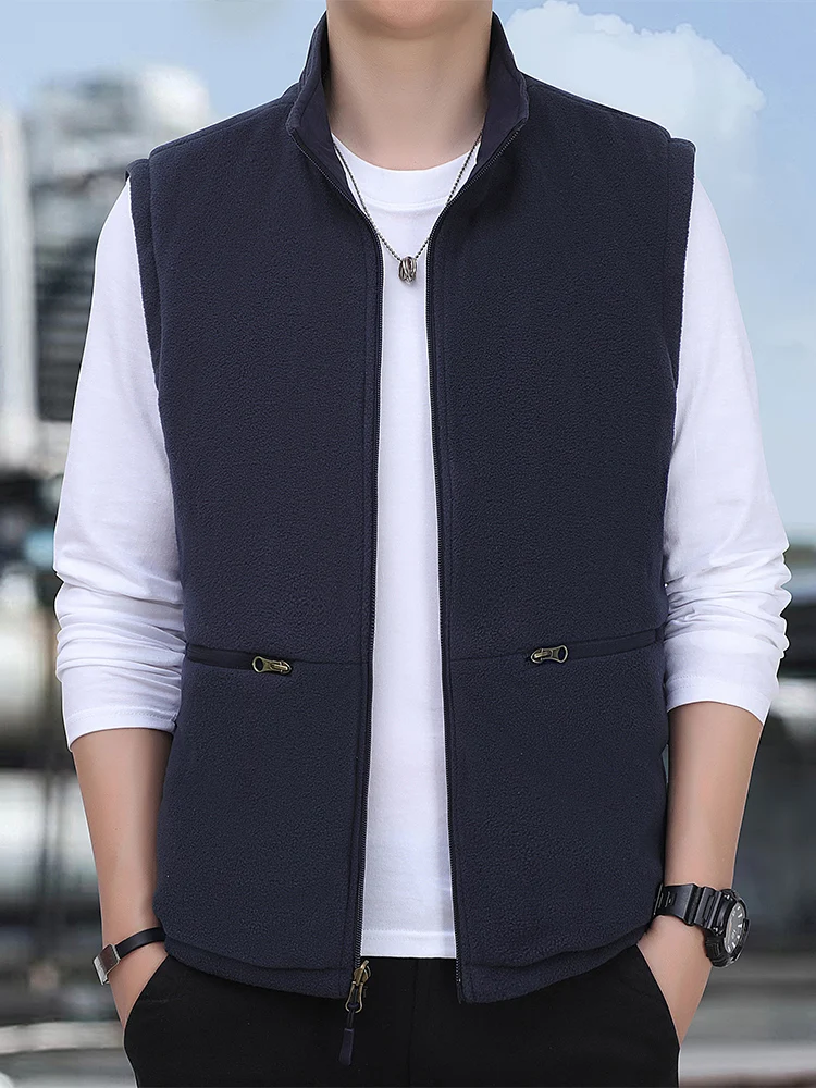 Men's Double-Sided Wear Fleece Lined Thickened Stand Collar Vest Autumn Winter New Fashion Urban Style Youth Regular Fit Zipp...
Men's Double-Sided Wear Fleece Lined Thickened Stand Collar Vest Autumn Winter New Fashion Urban Style Youth Regular Fit Zipp...
