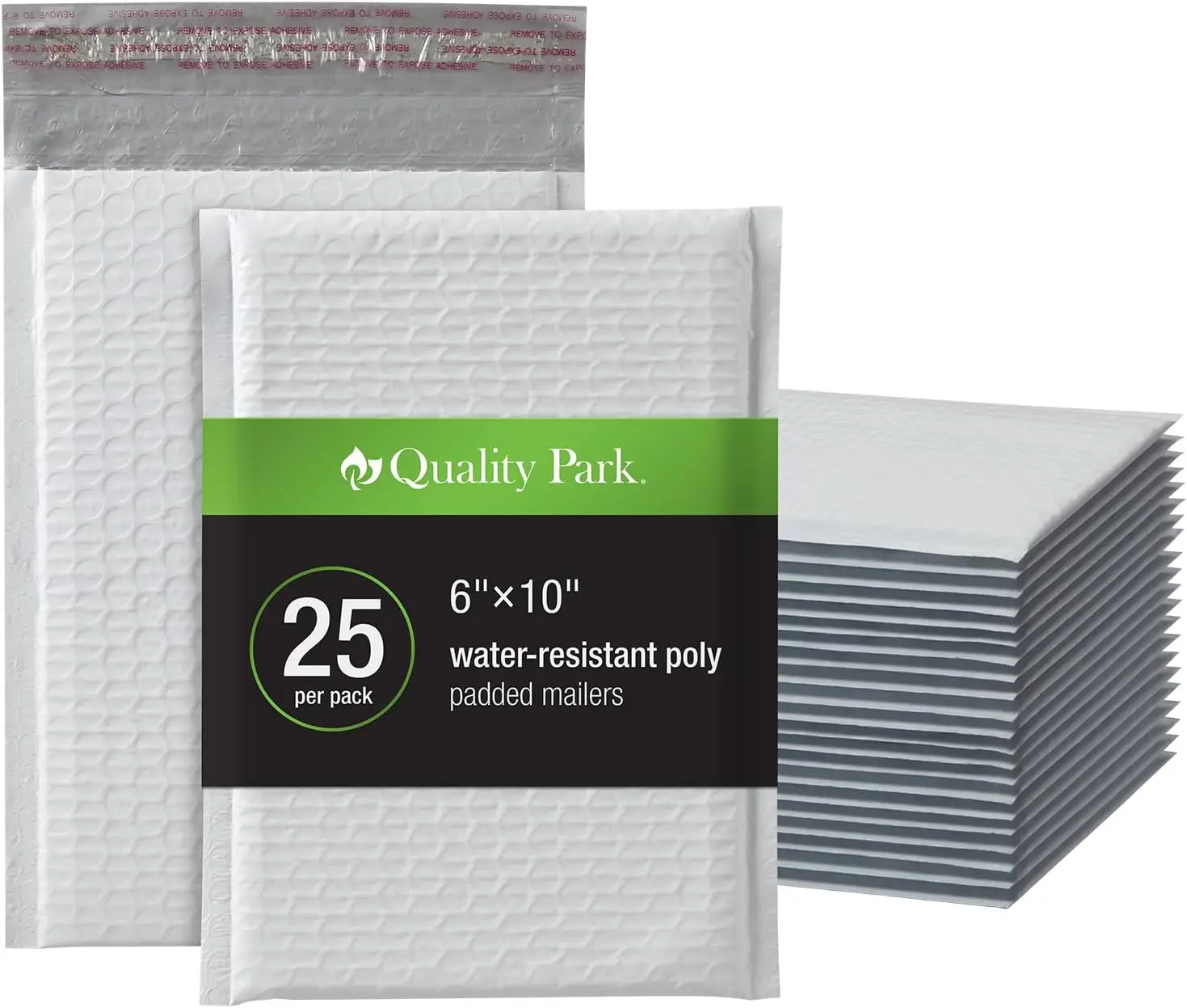 6x9 White Poly Bubble Mailers, Water Resistant, Peel & Seal, 25 Pack
6x9 White Poly Bubble Mailers, Water Resistant, Peel & Seal, 25 Pack