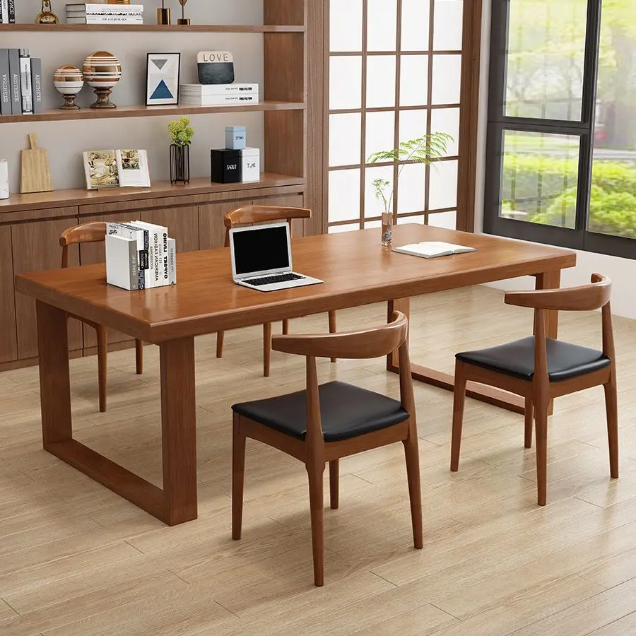Living room all solid wood long desk leisure area reading table workbench modern simple study table negotiation desk
Living room all solid wood long desk leisure area reading table workbench modern simple study table negotiation desk