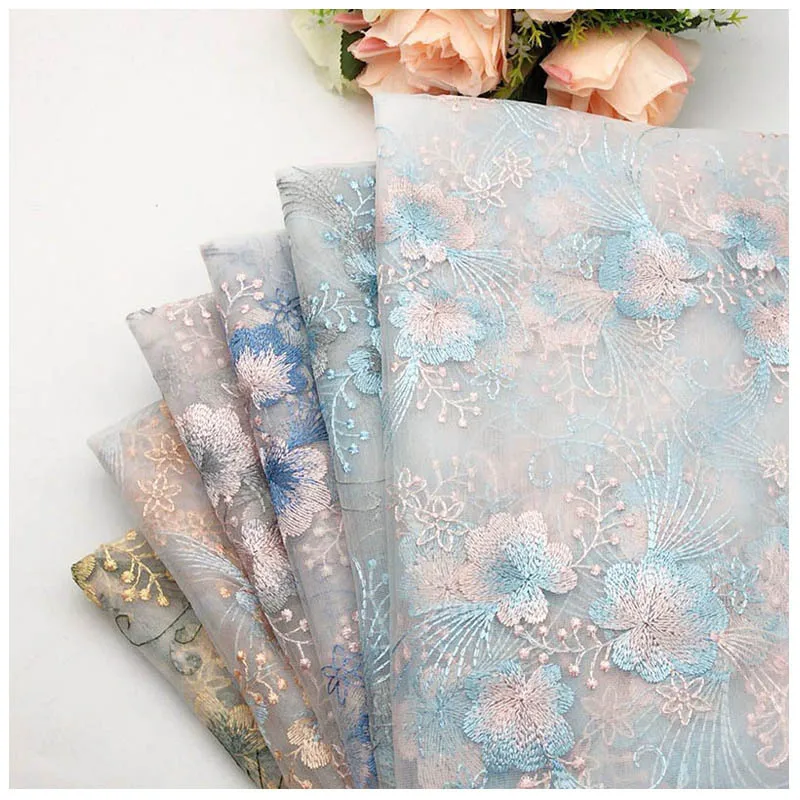 Mesh Double-Sided Flower Embroidery Lace Fabric For Wedding Dress Girl Skirt Designer Fabric By the yard
Mesh Double-Sided Flower Embroidery Lace Fabric For Wedding Dress Girl Skirt Designer Fabric By the yard