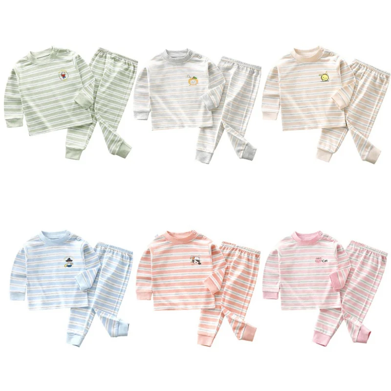 Children Boys Girls Underwear Set Cotton Pajamas Baby Autumn Clothes Long Sleepwear Kids Home Clothes Children's Clothing
Children Boys Girls Underwear Set Cotton Pajamas Baby Autumn Clothes Long Sleepwear Kids Home Clothes Children's Clothing