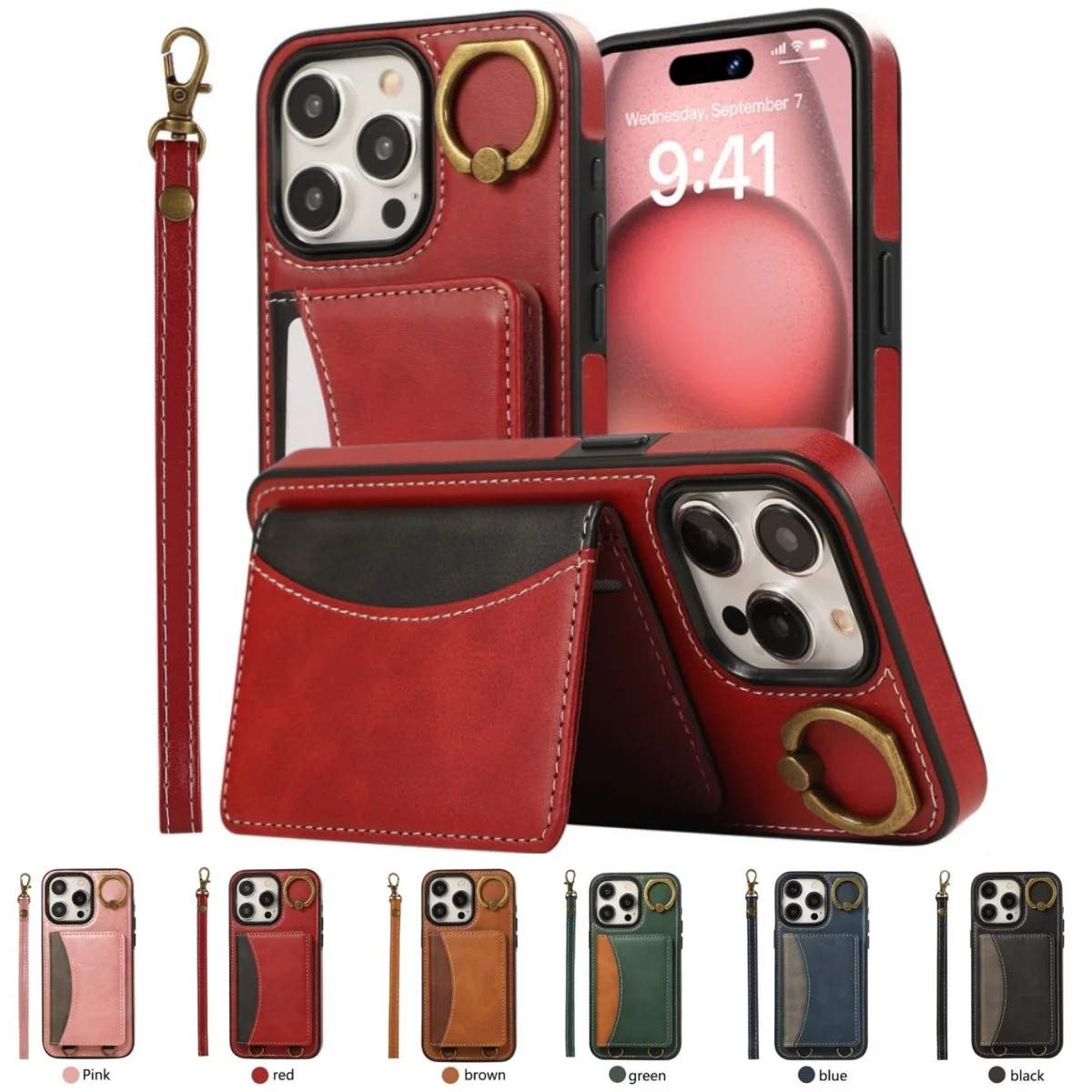 Leather Case Color-block Card Solt Wallet For iPhone 11/12/13/14/15/16/17 Pro Max 16 15 14 Plus Pro Pocket Magnetic Buckle Cover
Leather Case Color-block Card Solt Wallet For iPhone 11/12/13/14/15/16/17 Pro Max 16 15 14 Plus Pro Pocket Magnetic Buckle Cover