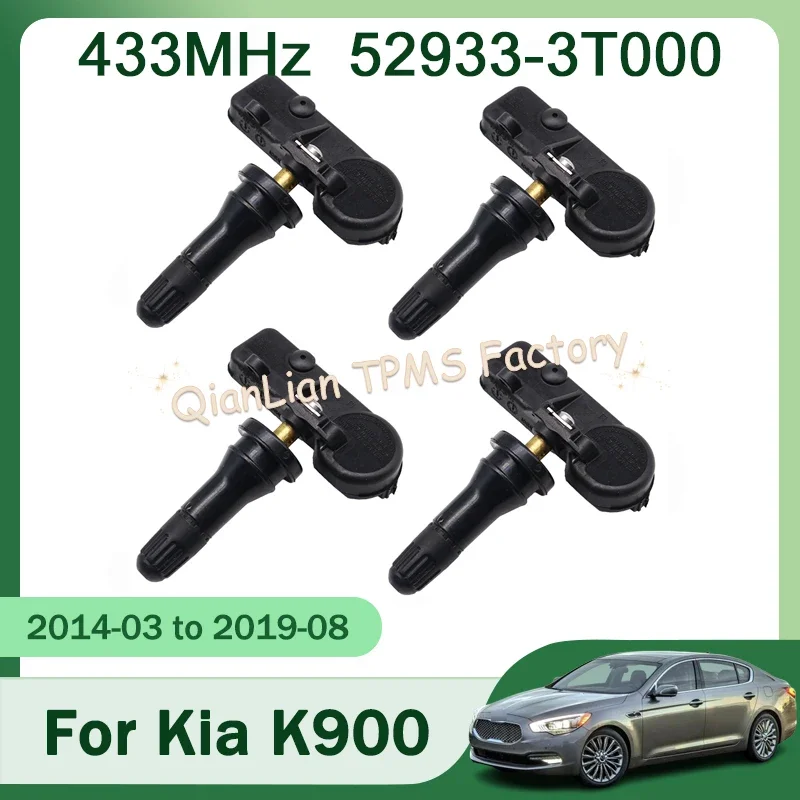 1/4 шт. 433 МГц 52933-3T000 529333T000 Датчик давления в шинах для Kia K900 2014-2019 TPMS Система контроля давления в шинах
1/4 шт. 433 МГц 52933-3T000 529333T000 Датчик давления в шинах для Kia K900 2014-2019 TPMS Система контроля давления в шинах