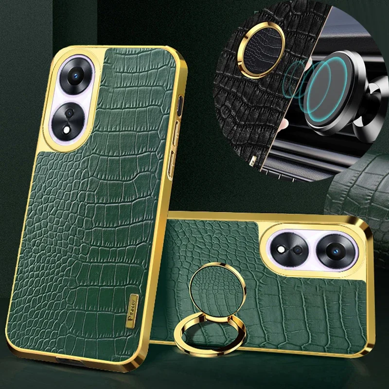 Magnetic Holder Stand Cover Cases for OPPO F23 F27 F25 F21S Pro 4G 5G Shockproof Crocodile PU Leather Silicone Soft Phone Case
Magnetic Holder Stand Cover Cases for OPPO F23 F27 F25 F21S Pro 4G 5G Shockproof Crocodile PU Leather Silicone Soft Phone Case