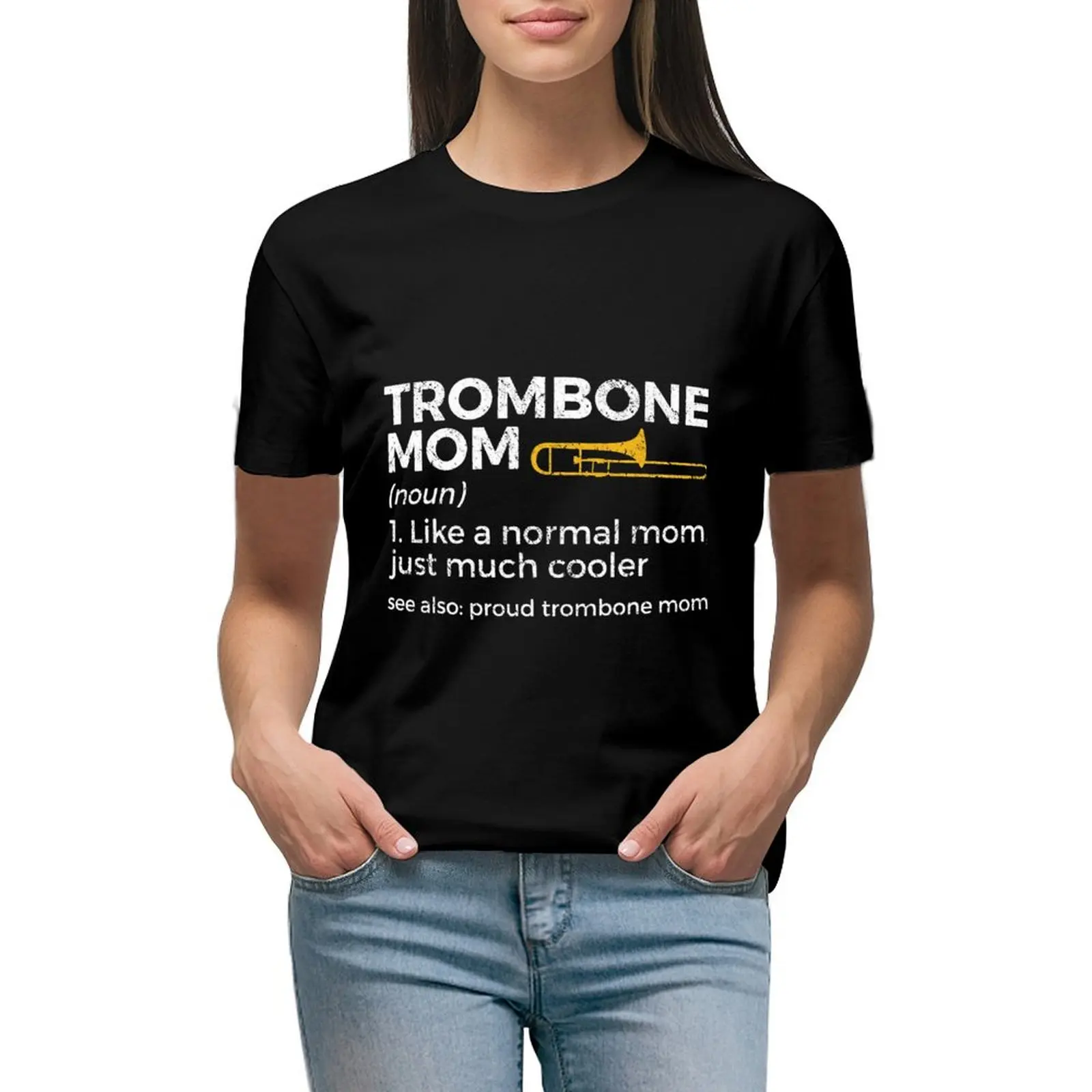 Funny Trombone Mom Proud Trombone Mom Definition T-shirt tees cute tops Short sleeve tee western t shirts for Women
Funny Trombone Mom Proud Trombone Mom Definition T-shirt tees cute tops Short sleeve tee western t shirts for Women