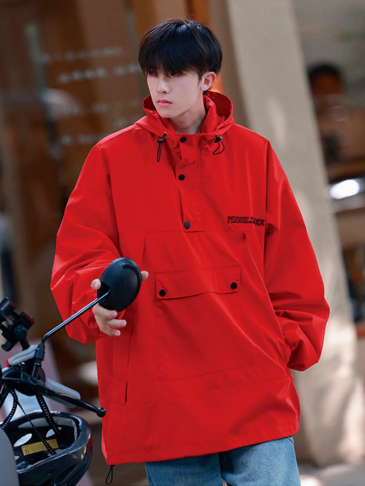 Красная мужская демисезонная куртка оверсайз на молнии с длинными рукавами, повседневная спортивная, с антимикробной пропиткой
Красная мужская демисезонная куртка оверсайз на молнии с длинными рукавами, повседневная спортивная, с антимикробной пропиткой