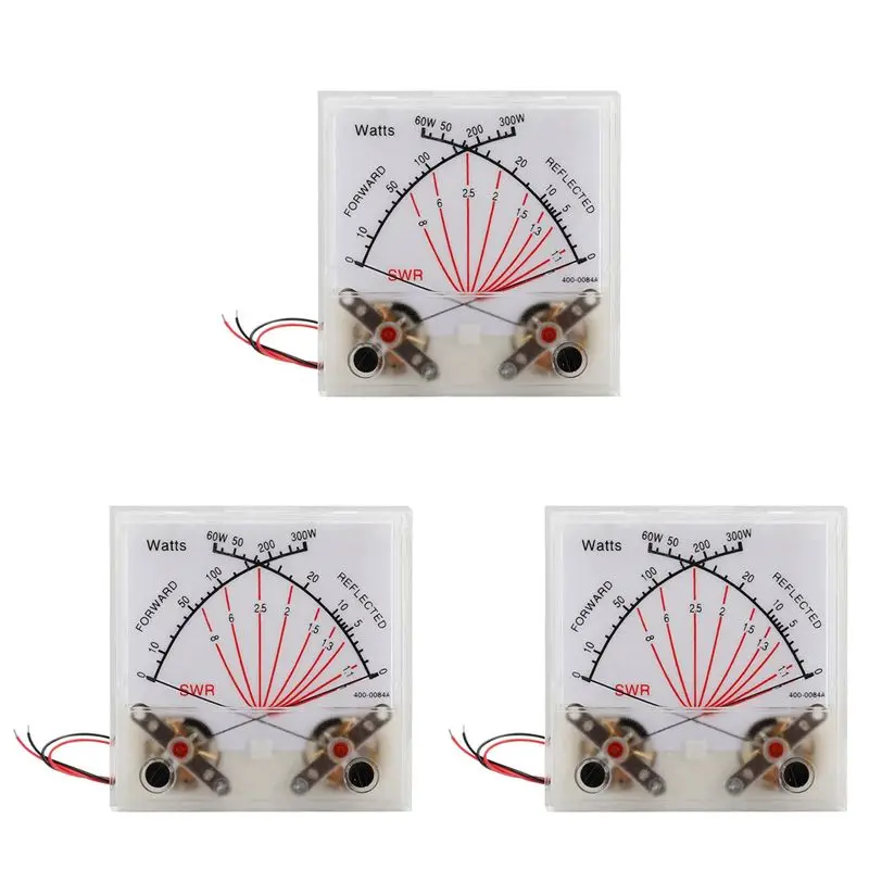 3X Power Meter Transmitter VU Meter Head Radio Station With Backlight PMMA Cover SWR Black Forward 300W Reflected 60W
3X Power Meter Transmitter VU Meter Head Radio Station With Backlight PMMA Cover SWR Black Forward 300W Reflected 60W