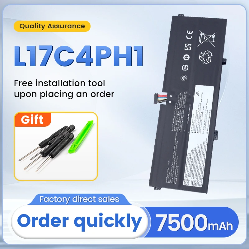 SOMI 7.68V 60Wh L17C4PH1 Laptop Battery For Lenovo Yoga C930-13IKB 7 Pro-13IKB L17M4PH1 5B10Q82425 5B10Q82426 5B10Q82427
SOMI 7.68V 60Wh L17C4PH1 Laptop Battery For Lenovo Yoga C930-13IKB 7 Pro-13IKB L17M4PH1 5B10Q82425 5B10Q82426 5B10Q82427