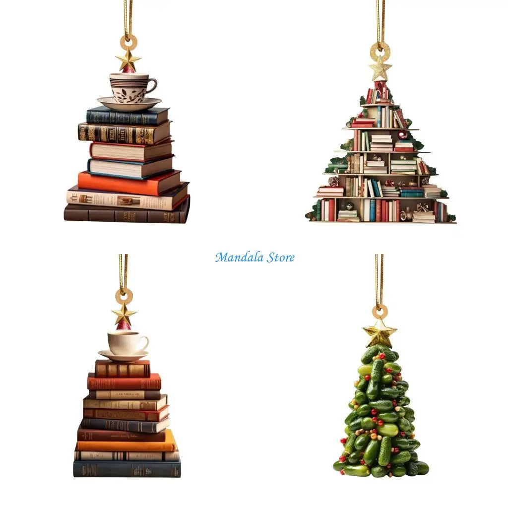 U2JC Bookworm Pendant Book Lovers Ornament Acrylic Christmas Tree Hanging Accessories
U2JC Bookworm Pendant Book Lovers Ornament Acrylic Christmas Tree Hanging Accessories